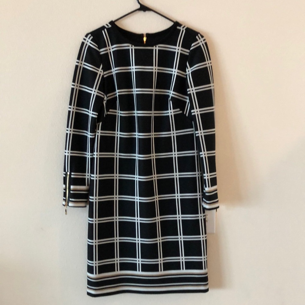 Eliza J Black & White Dress